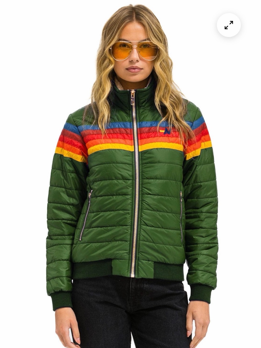 AV Nation 5-Stripe Green Jacket (Sz Small)🏂 - Picture 3 of 8
